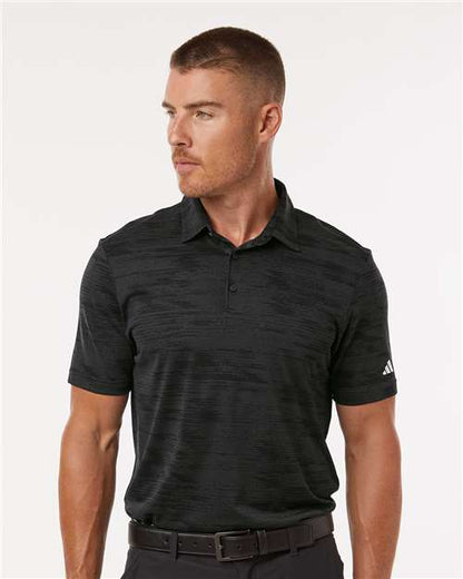 Custom Embroidered  Adidas Ultimate365 Textured Stripe Polo A2005  