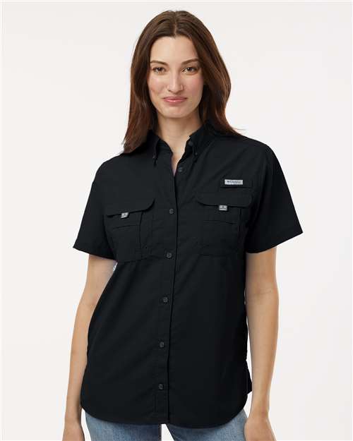 Custom Embroidered  Columbia Women's PFG Bahama™ Short Sleeve Shirt 212473  