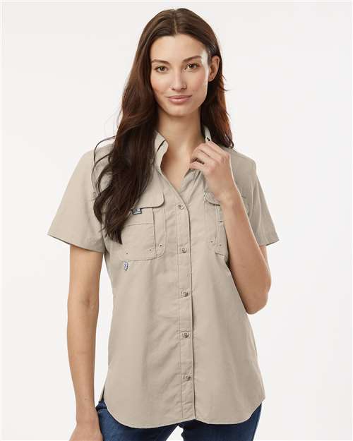 Custom Embroidered  Columbia Women's PFG Bahama™ Short Sleeve Shirt 212473  