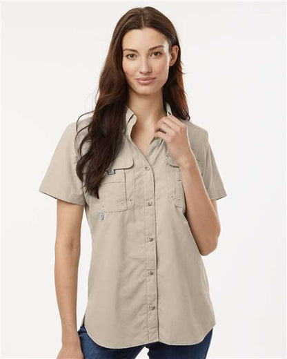 Custom Embroidered  Columbia Women's PFG Bahama™ Short Sleeve Shirt 212473  