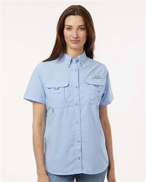 Custom Embroidered  Columbia Women's PFG Bahama™ Short Sleeve Shirt 212473  