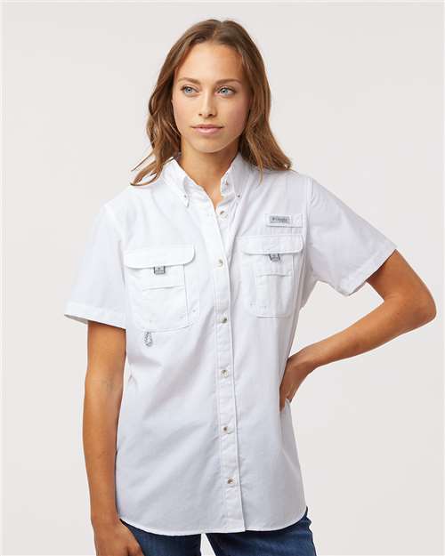 Custom Embroidered  Columbia Women's PFG Bahama™ Short Sleeve Shirt 212473  