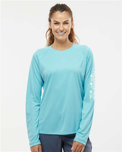 Custom Embroidered  Columbia Women's PFG Tidal Tee™ II Long Sleeve 212485  
