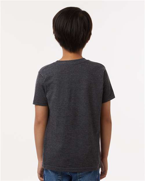 Tultex Youth Fine Jersey T-Shirt 235 Heather Graphite