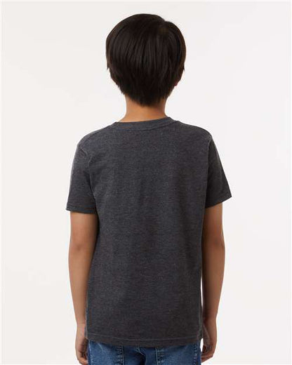 Tultex Youth Fine Jersey T-Shirt 235 Heather Graphite