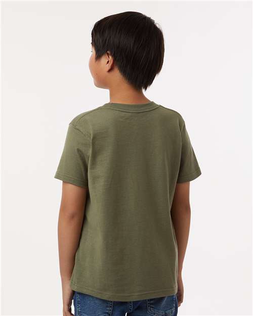 Tultex Youth Fine Jersey T-Shirt 235 Military Green