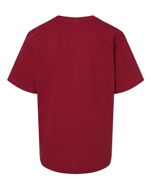 M&O Youth Gold Soft Touch T-Shirt 4850 Cardinal Red