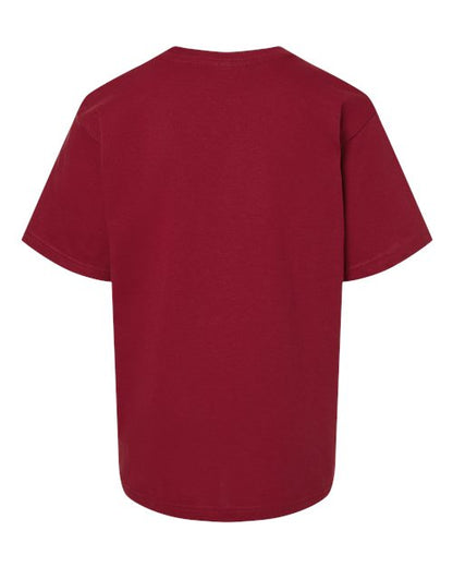 M&O Youth Gold Soft Touch T-Shirt 4850 Cardinal Red