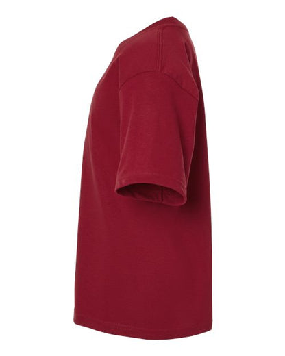 M&O Youth Gold Soft Touch T-Shirt 4850 Cardinal Red