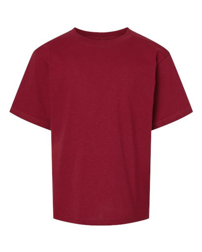 M&O Youth Gold Soft Touch T-Shirt 4850 Cardinal Red