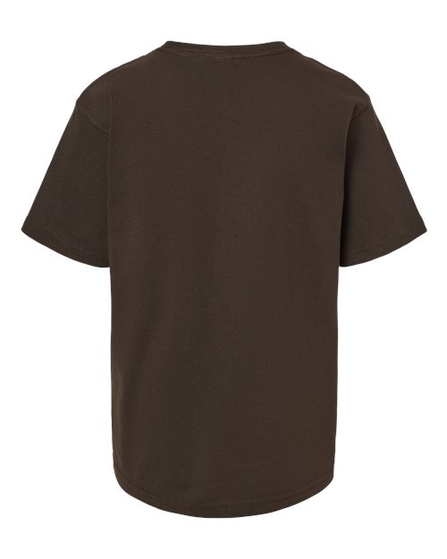 M&O Youth Gold Soft Touch T-Shirt 4850 Chocolate