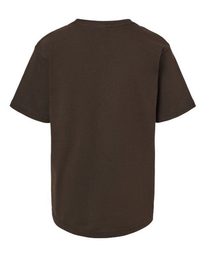 M&O Youth Gold Soft Touch T-Shirt 4850 Chocolate