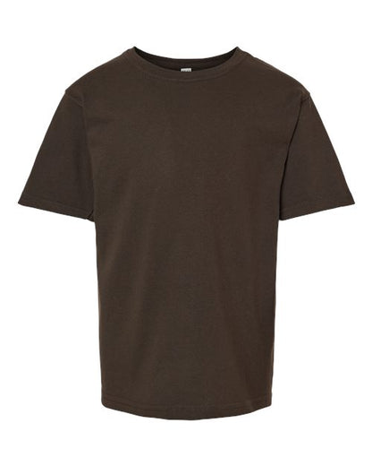 M&O Youth Gold Soft Touch T-Shirt 4850 Chocolate