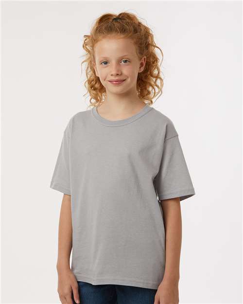 M&O Youth Gold Soft Touch T-Shirt 4850 Gravel