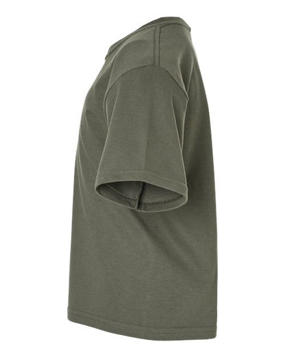 M&O Youth Gold Soft Touch T-Shirt 4850 Military Green