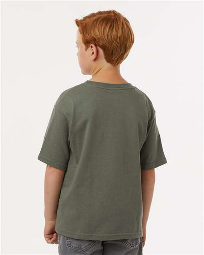 M&O Youth Gold Soft Touch T-Shirt 4850 Military Green