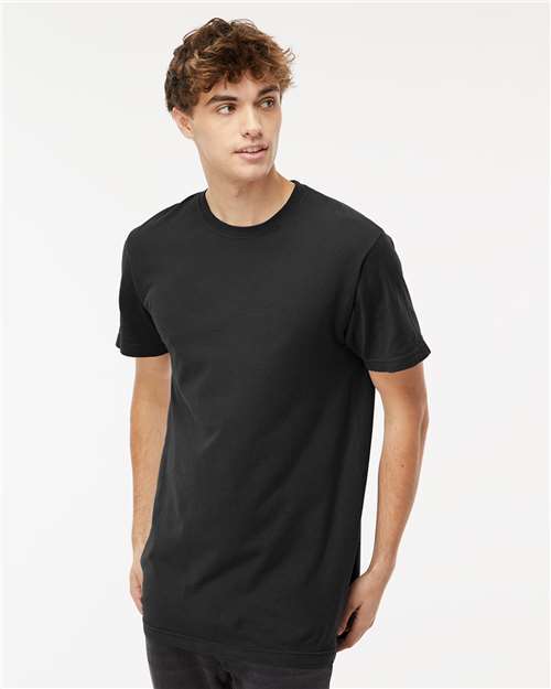 Custom Embroidered  M&O Vintage Garment-Dyed T-Shirt 6500M Black