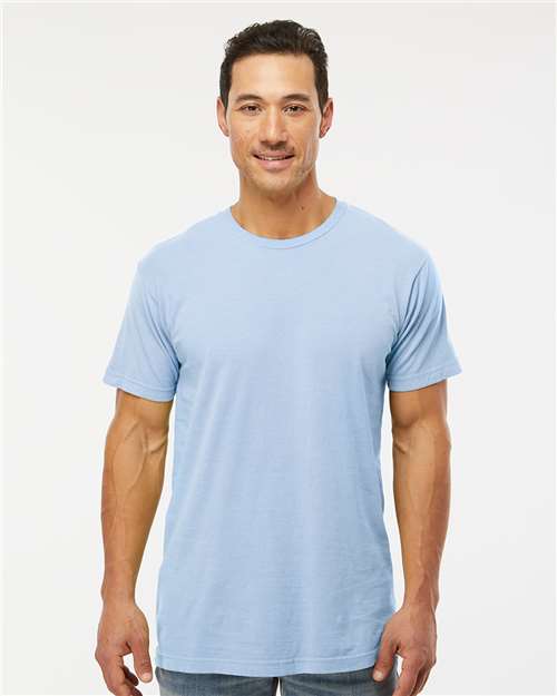 Custom Embroidered  M&O Vintage Garment-Dyed T-Shirt 6500M Chambray