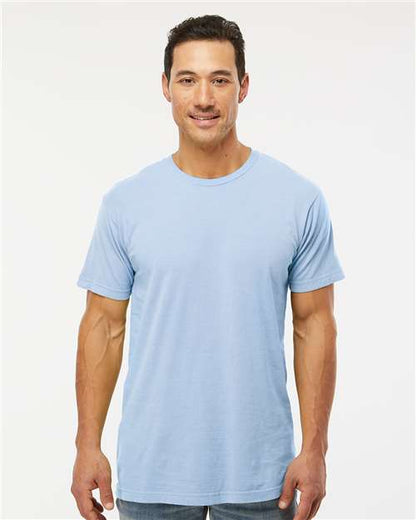 Custom Embroidered  M&O Vintage Garment-Dyed T-Shirt 6500M Chambray