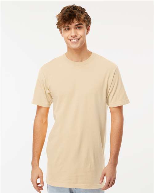 Custom Embroidered  M&O Vintage Garment-Dyed T-Shirt 6500M Ivory