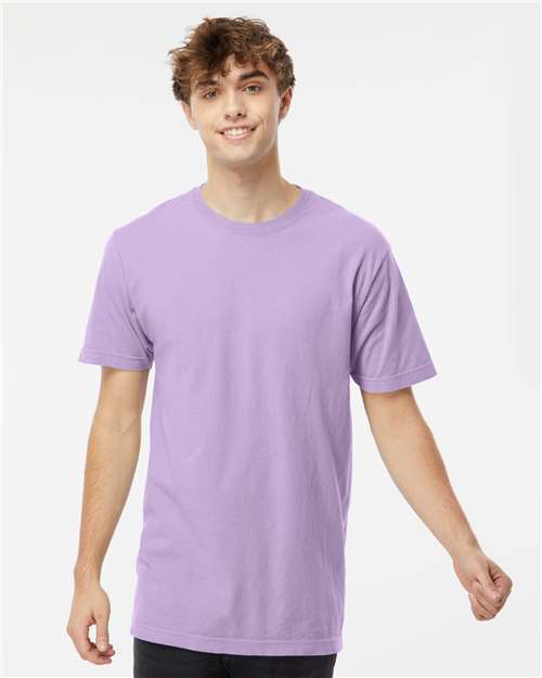 Custom Embroidered  M&O Vintage Garment-Dyed T-Shirt 6500M Orchid
