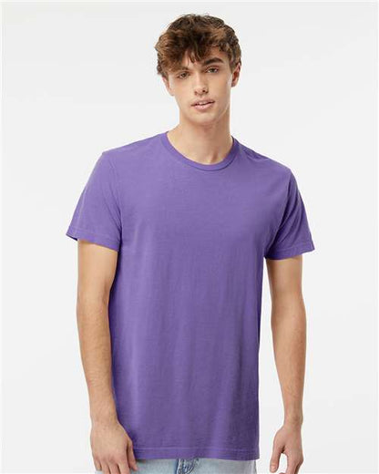 Custom Embroidered  M&O Vintage Garment-Dyed T-Shirt 6500M Violet