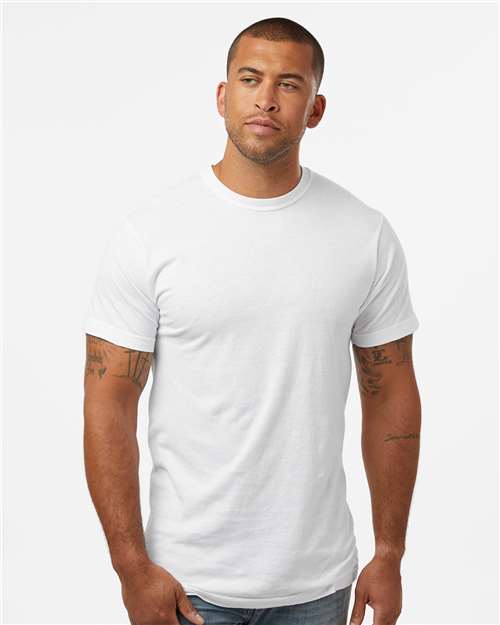 Custom Embroidered  M&O Vintage Garment-Dyed T-Shirt 6500M White