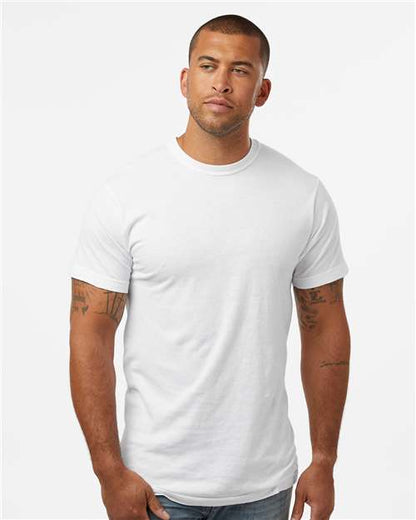 Custom Embroidered  M&O Vintage Garment-Dyed T-Shirt 6500M White
