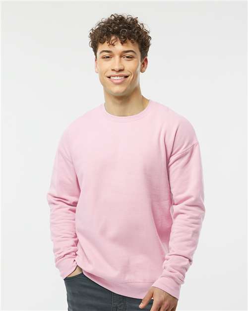 Custom Embroidered  Tultex Fleece Crewneck Sweatshirt 340 Light Pink