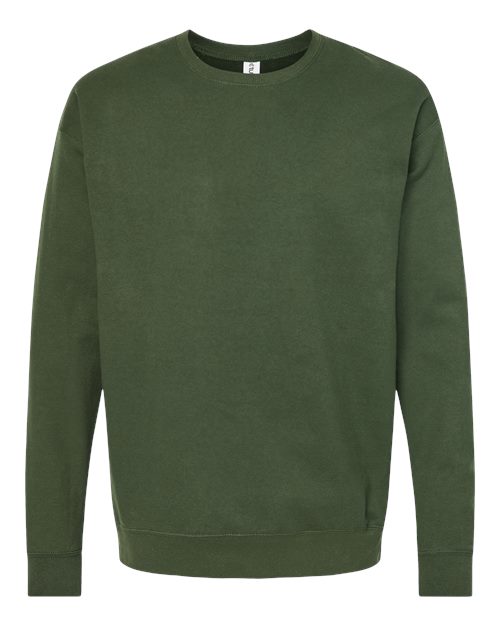 Tultex Fleece Crewneck Sweatshirt 340 Military Green