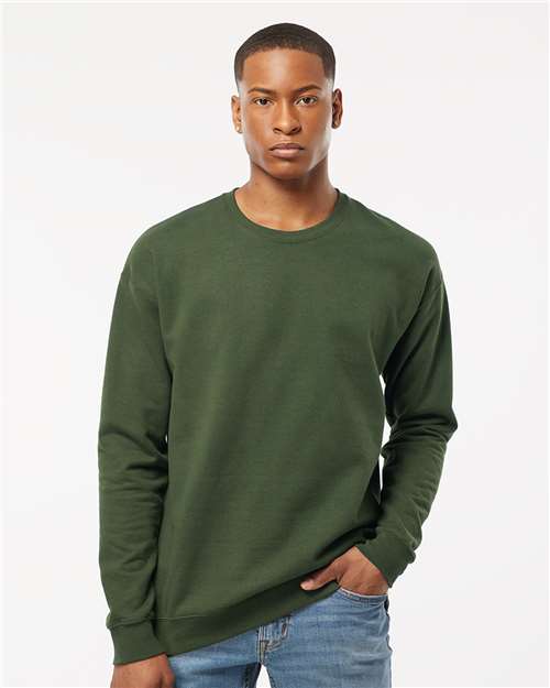 Custom Embroidered  Tultex Fleece Crewneck Sweatshirt 340 Military Green