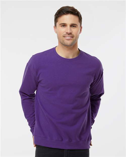 Custom Embroidered  Tultex Fleece Crewneck Sweatshirt 340 Purple