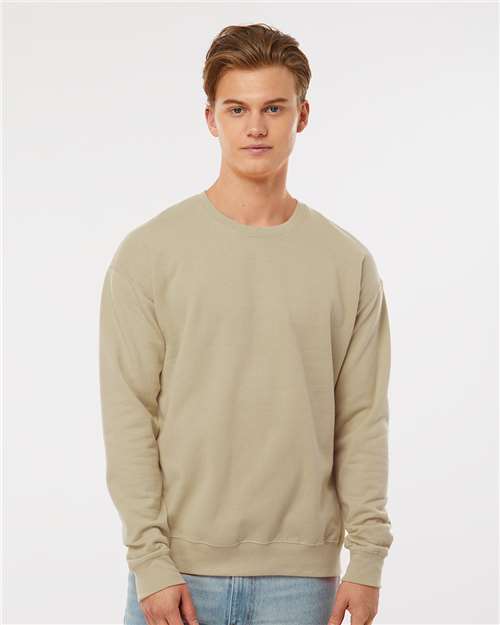 Custom Embroidered  Tultex Fleece Crewneck Sweatshirt 340 Sand