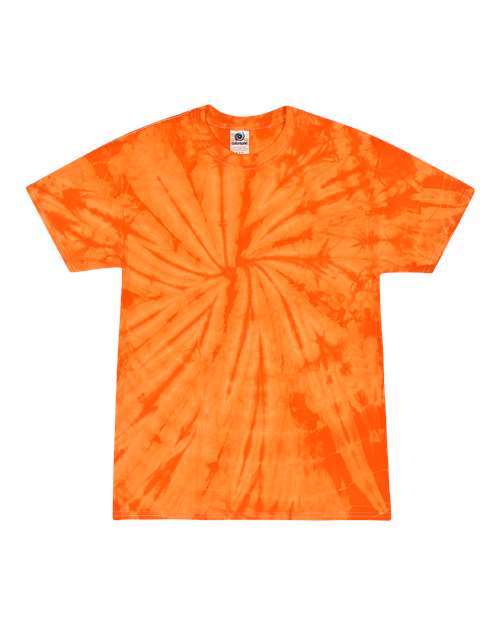 Colortone Multi-Color Tie-Dyed T-Shirt 1000 Spider Orange