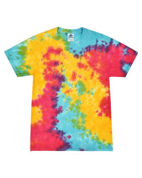 Colortone Multi-Color Tie-Dyed T-Shirt 1000 Multi Rainbow