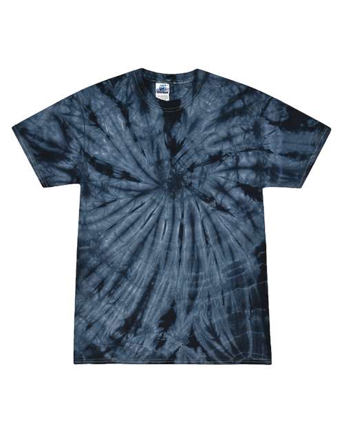 Colortone Youth Multi-Color Tie-Dyed T-Shirt 1000Y Spider Navy