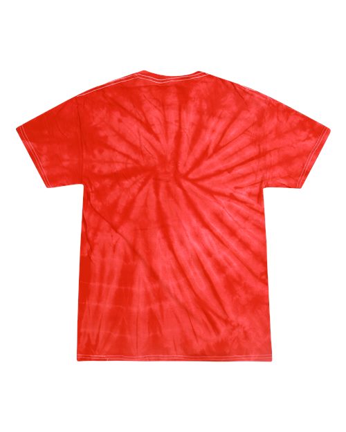 Colortone Youth Multi-Color Tie-Dyed T-Shirt 1000Y Spider Red