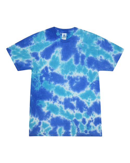 Colortone Youth Multi-Color Tie-Dyed T-Shirt 1000Y Multi Blue
