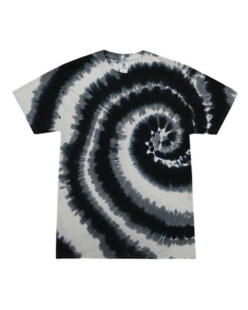 Colortone Youth Multi-Color Tie-Dyed T-Shirt 1000Y Swirl Black