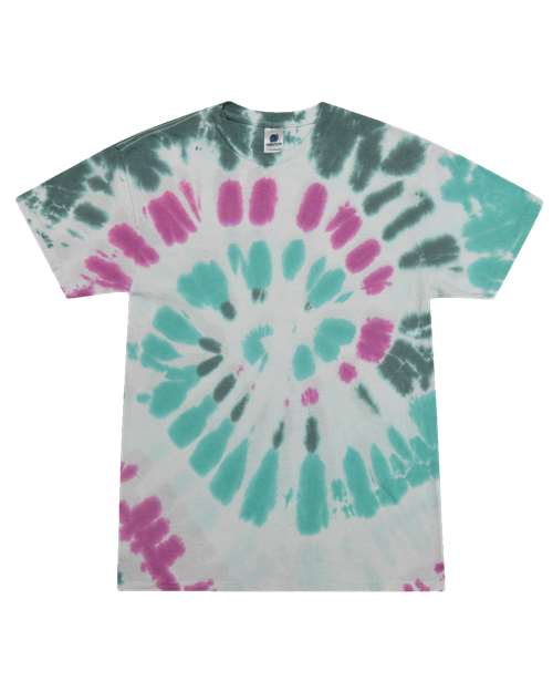 Colortone Youth Multi-Color Tie-Dyed T-Shirt 1000Y Everglades