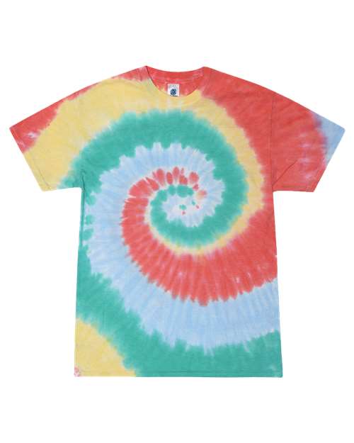 Colortone Youth Multi-Color Tie-Dyed T-Shirt 1000Y Gum Drop