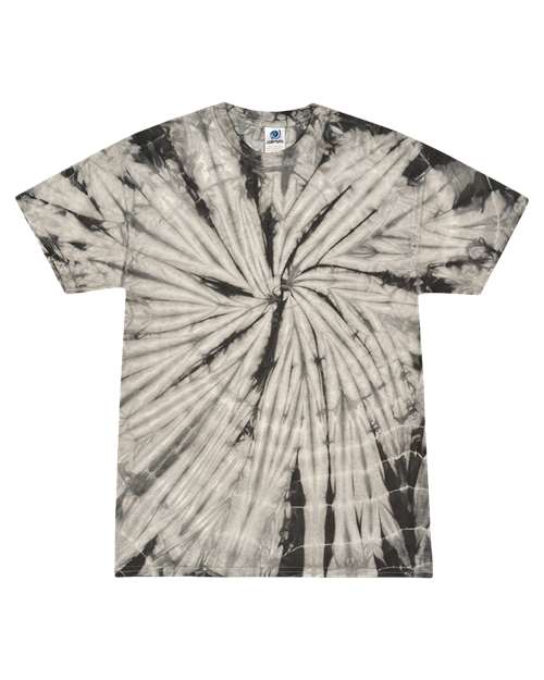 Colortone Youth Multi-Color Tie-Dyed T-Shirt 1000Y Spider Grey