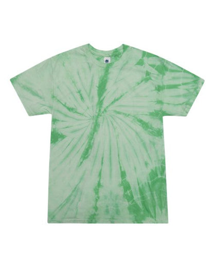 Colortone Youth Multi-Color Tie-Dyed T-Shirt 1000Y Spider Mint