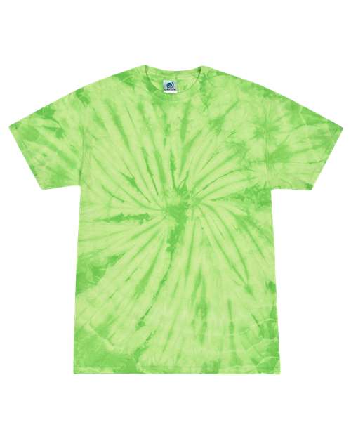 Colortone Youth Multi-Color Tie-Dyed T-Shirt 1000Y Spider Lime