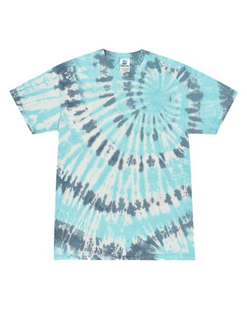 Colortone Youth Multi-Color Tie-Dyed T-Shirt 1000Y Coral Reef