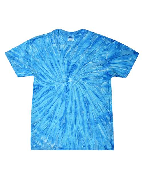 Colortone Youth Multi-Color Tie-Dyed T-Shirt 1000Y Neon Blueberry