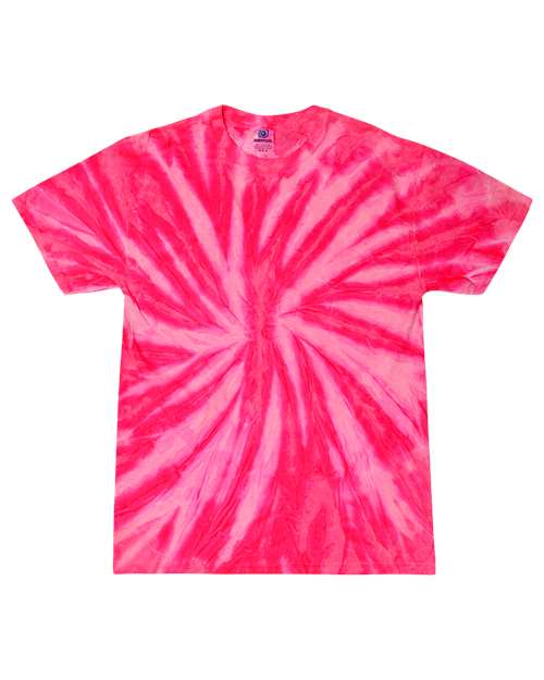 Colortone Youth Multi-Color Tie-Dyed T-Shirt 1000Y Neon Bubblegum