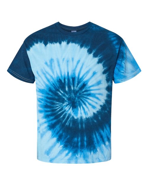 Colortone Youth Multi-Color Tie-Dyed T-Shirt 1000Y Blue Ocean