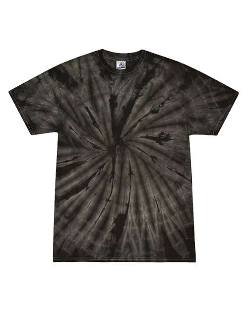 Colortone Youth Multi-Color Tie-Dyed T-Shirt 1000Y Spider Black