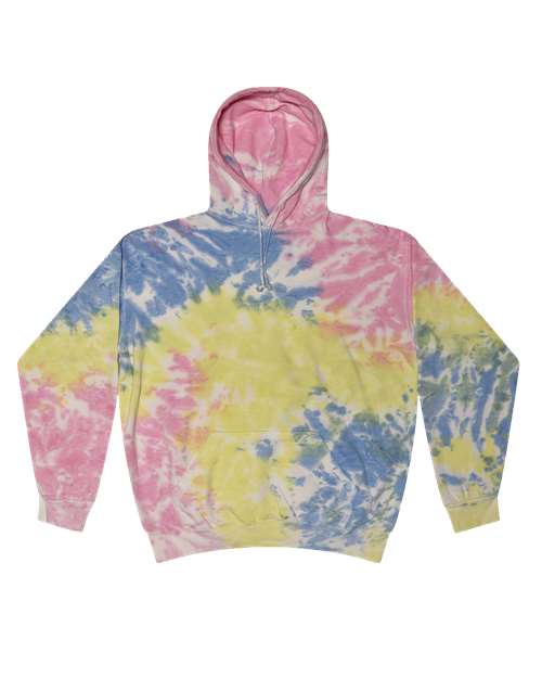 Colortone Tie-Dyed Hooded Sweatshirt 8777 Sherbet